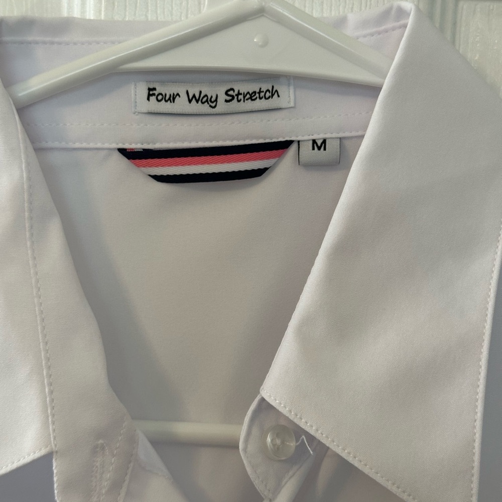 Four Way Stretch women’s White Dress Shirt by - Tailored Button-Up - Picture 3 of 3